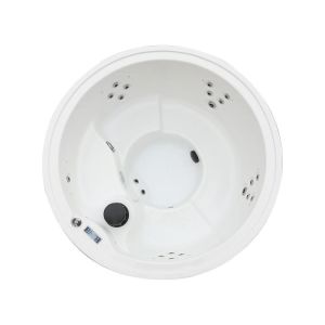 China Round Shape Hot Tub Spa with 22 Massage and Air Bubble Jets and 3 KW Heater for 6 Persons on sale