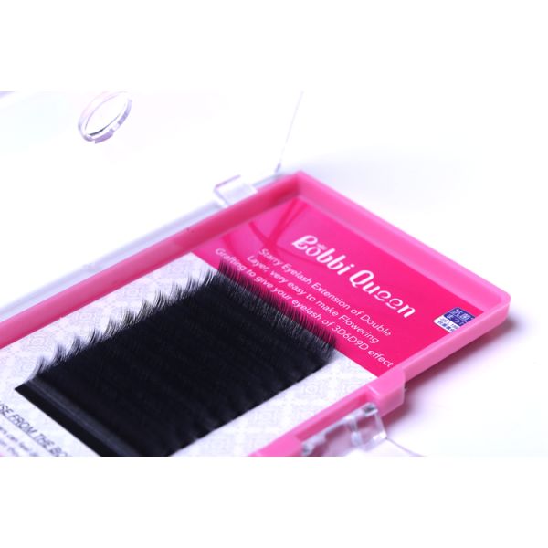 Double Layer 0.7 Faux Mink Eyelash Extensions , Soft 3D Individual Lashes