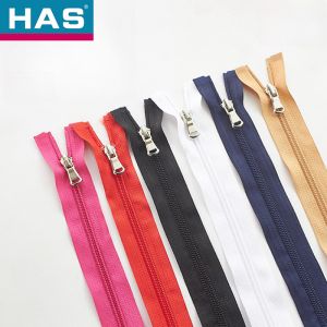 Smooth Nylon Zippers #8 #10 Heavy Duty Open Ended Zip For Garment