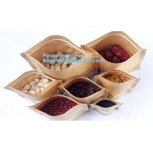 zipper. Zip lockk, Custom printed paper bread bags use for food packaging,Open