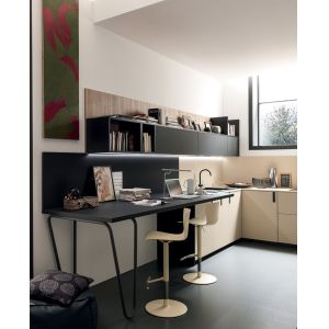 Customized Modern Storage Furniture High Gloss Lacquer Kitchen Cabinet With