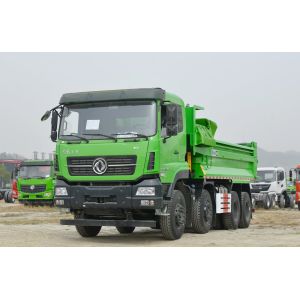 China Used Donfeng Tipper Truck Tianlong Cabin 8*4 Heavy Duty 350hp Dump Truck 5.6 Meters Box on sale