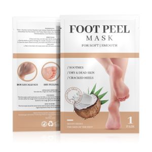 Unscented Coconut Foot Mask Foot Care Set Exfoliating And Moisturizing