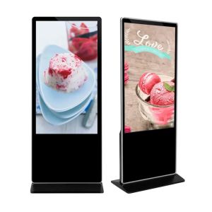 Cheap LCD Backlight Standing Digital Screen , Interactive Digital Signage 450cd/2 Brightness for sale