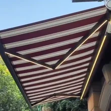 Wall Or Ceiling Mount Full Cassette Retractable Awnings With Customizable