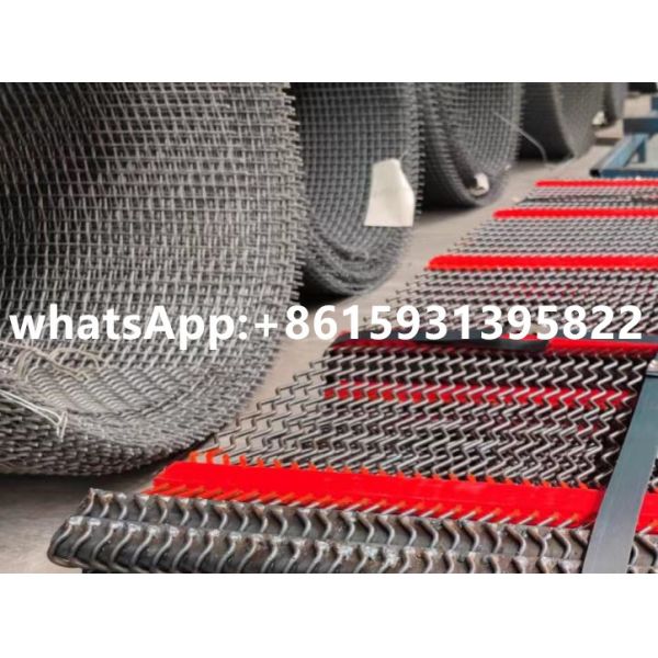 Quality Quarry High Tension Self Cleaning Screen Mesh 65mn Steel Wire And Pu Strip wholesale