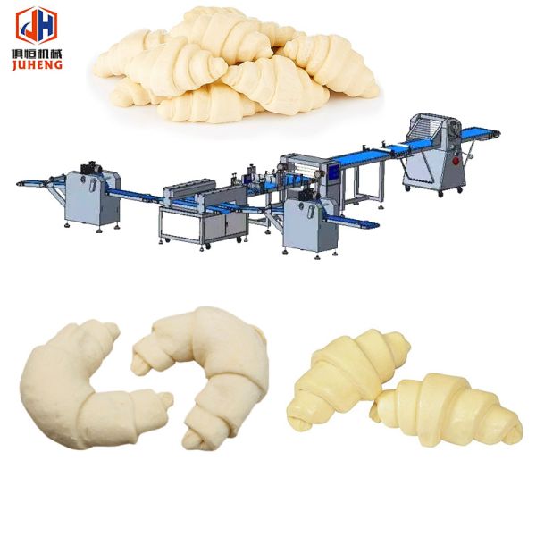 Quality 2KW Raw Croissant Sheeter Machine Frozen Croissant Maker Forming Equipment wholesale