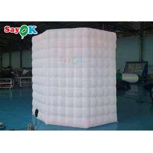 Octagonal Inflatable Photo Booth Tents Oxford Cloth Material White