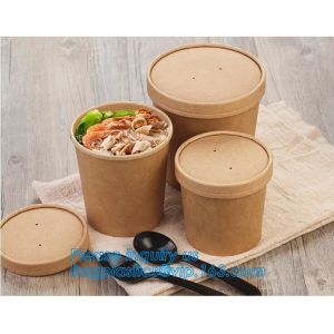 Soup Cups Cup Soup Disposable Paper Soup Cups With Paper Lid Ice Cream Cup Coppa