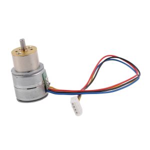 2 Phases High Precision 20mm Pm Stepper Motor With Circular Gearbox 18 Degree