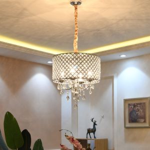 Modern Chandelier Ceiling Lighting with Crystal Lampshade Lighting Dining room