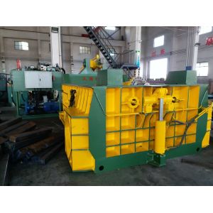 Double Main Cylinder Bale Turn Out Baler Machine For Scrap Metal / Aluminum