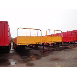 13m Cargo Semi-Trailer with Detachable Side Walls 70ton 20FT 40FT Dolly