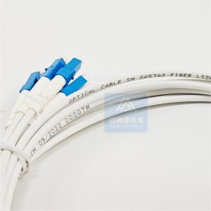 6 Core Armored Patch Cord 20m Fc Lc Patch Cord 5.0mm White LSZH FTTH ODN