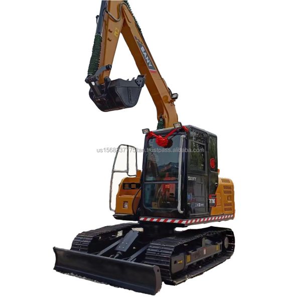 s Second-hand Sany Sy 75c Excavator with Original Hydraulic Valve and 43 kw