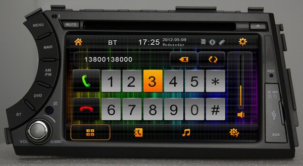 Car CD player for SsangYong Actyon sports 2005-2013 with bluetooth digital TV OCB-7066