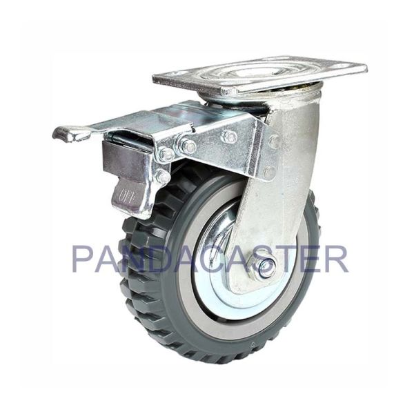 Quality Durable Heavy Duty Casters Polyurethane Tread Wheels With Total Brake wholesale