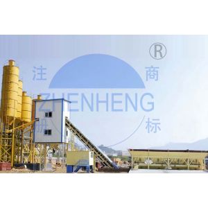 Fast Compact HZS60 Concrete Batching Plant, Stable Performance Cement Mixing