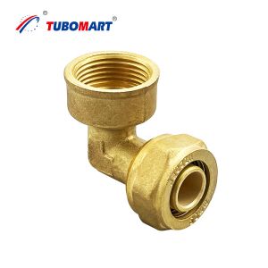 Brass Pex Compression Fittings Chrome Plated Multilayer Pex Water Pipe Fittings