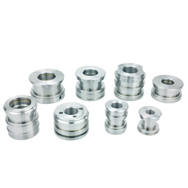 Customized High Precision CNC Machined Steel Thread Short Piston for Hydraulic