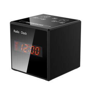 ROHS Certified 240VAC Wifi Hidden Spy Camera Alarm Clock With Bluetooth Speaker