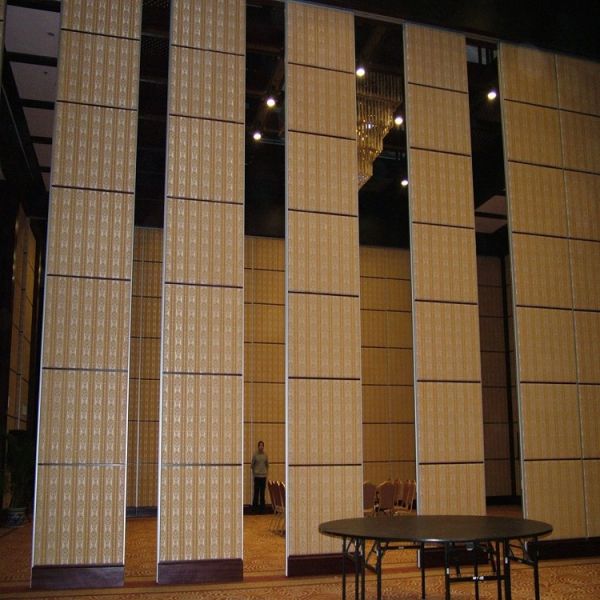 Sliding Door Interior Wooden Design Movable Partition Wall For Banquet Hall And Auditorium