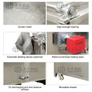 Full Automatic Industrial Snacks Potato Chips Batch Fryers