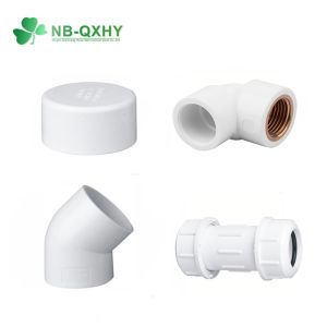 China Round Head Code QX ASTM Sch40 Standard UPVC Pipe Fittings Plastic Plumping Fittings on sale