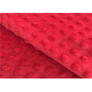 Baby Cuddle Bubble Minky Dot Plush Blanket Fabric Polyester Embossed