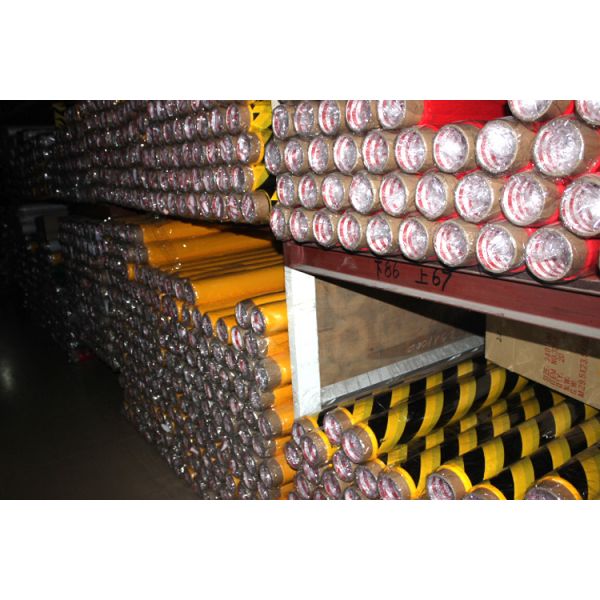 Underground Cable Electrical Warning Tape Red And White Striped , Safety Detectable