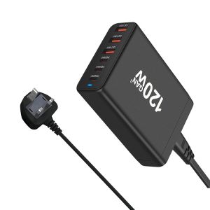 Portable Charger 6 Quick Charge Ultra Fast Gan Charger 120 Watt Phone Charging