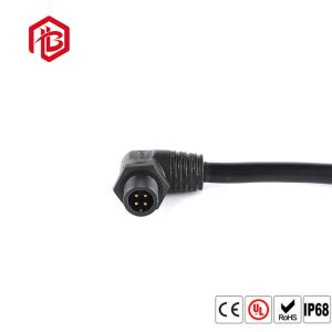 Right Angle M14 IP67 Watertight Cable Connector 2 To 4 Pin For Driver Power​