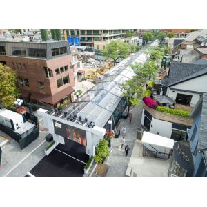 China Large Black Roof 50m Warehouse Tent For Fashion Show on sale