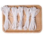 Lastic Design Elastic Ear Loop 3\5mm Round , Face Mask Band White Elastic String