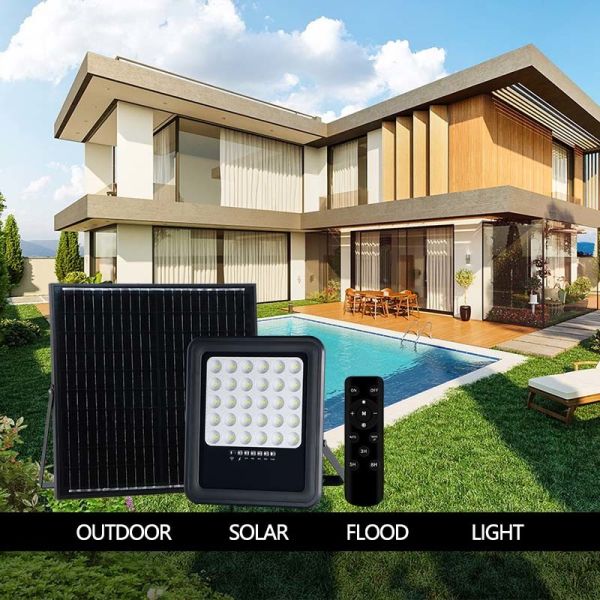 Black Body 17000 Lumens Outdoor Solar Flood Lights 50w 100w 200w 300w IP65