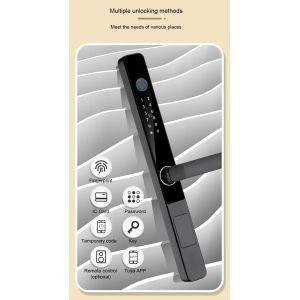 3kg App Controlled Front Door Lock Ttlock Smart Lock Aluminium Door