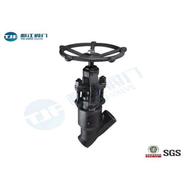 Quality Class 800 LB Y Pattern Globe Valve , Forged Steel A 105 Threaded Globe Valve wholesale