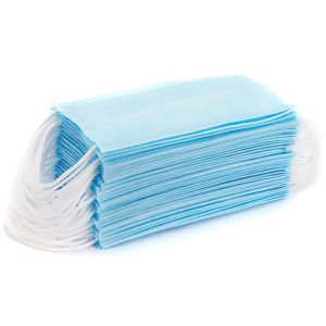 Non Woven Face Mask Surgical Disposable 3 Ply With Earloop Anti Virus
