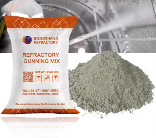 Rongsheng Refractory Gunning Materials High Temperature Alumina Silicate Spray