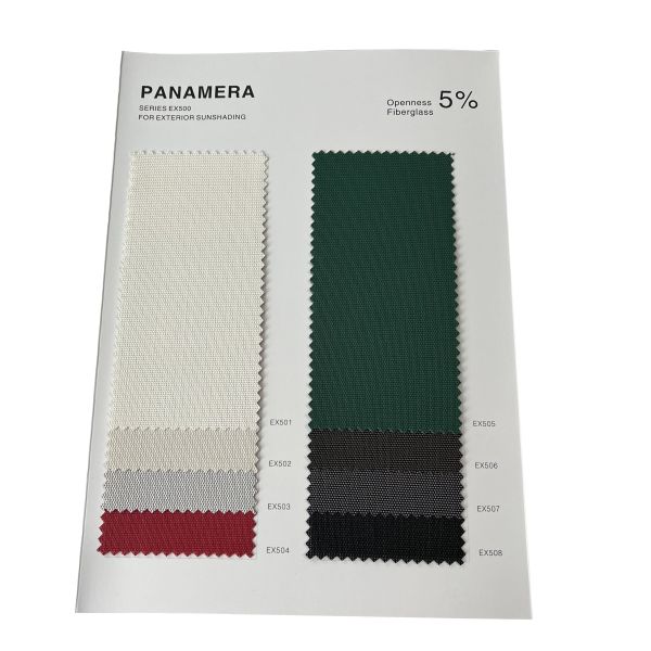 Quality 5% Openness Fiberglass Sunscreen Fabric Fireproof 410gsm wholesale