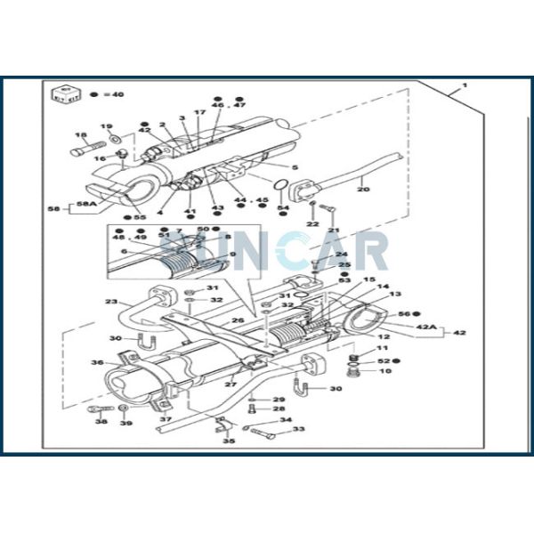 Quality LZ008300 Arm Cylinder Seal Repair Kit For Excavators CNH CX470B CX470C wholesale