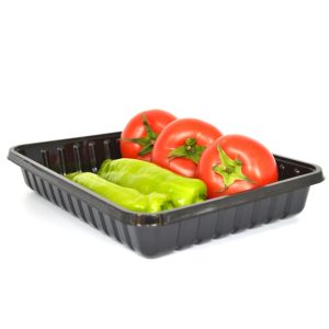 China Eco Friendly Takeaway 24*18.5*4cm Disposable Veggie Tray on sale