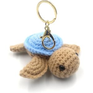 Crochet Plush Keychain - Keychain Accessory Handmade Bag Charm Key Chain Car
