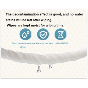 20x14CM Ultra Soft Baby Wet Wipe Private Label Non Alcohol Disposable