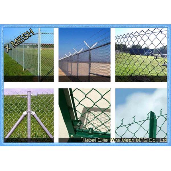 Galvanized Decorative Chain Link Fence 9 Gauge 8 Ft High X 25 Ft Rolls