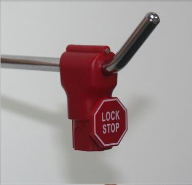 Quality COMER supermarket antitheft red 5mm magnetic security stop lock / stoplok / magnetic peg hook wholesale