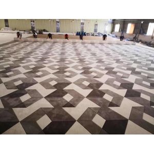 100% Handmade Seasonal Customized Shape Zealand Wool and Silk Carpet for Living