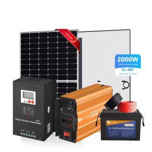 Roof Mounting Off Grid Solar Energy System MPPT Controller With Battery