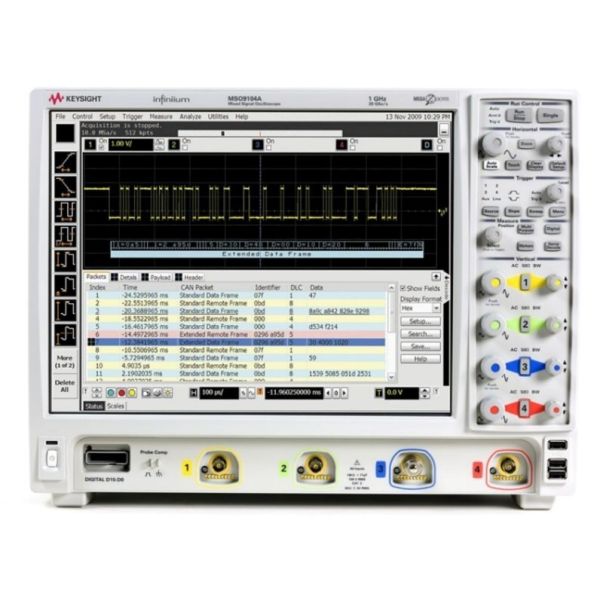 Keysight (Agilent) MSO9104A Mixed Signal Oscilloscope: 1 GHz, 4 analog plus 16