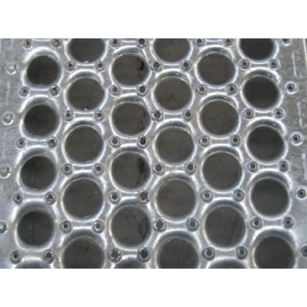 Quality American Perf O Grip Grating , Galvanized Perforated Walkway Grating wholesale